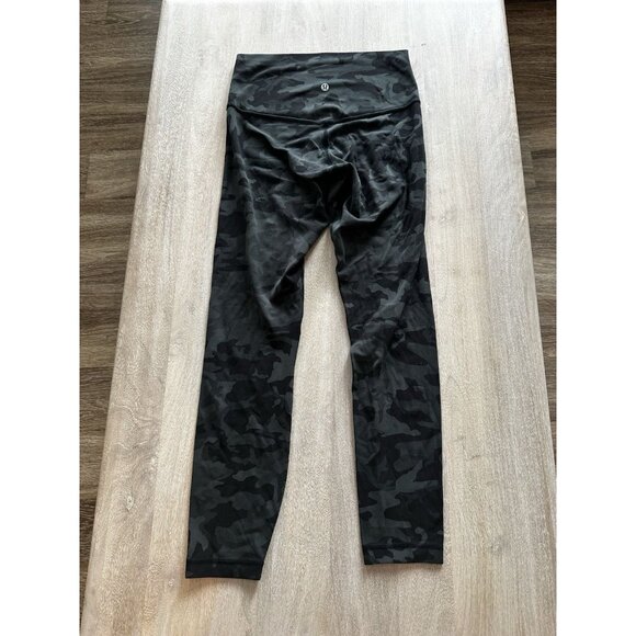 Lululemon Align Pant II 25" Incognito Camo Multi Gator Green Size 6 - Picture 6 of 7